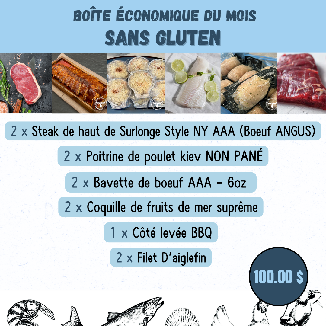 Boîte économique du mois - SANS GLUTEN