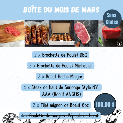 Boîte du mois - ÉDITION BBQ - SANS GLUTEN