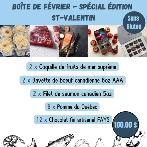 Boîte St-Valentin - SANS GLUTEN