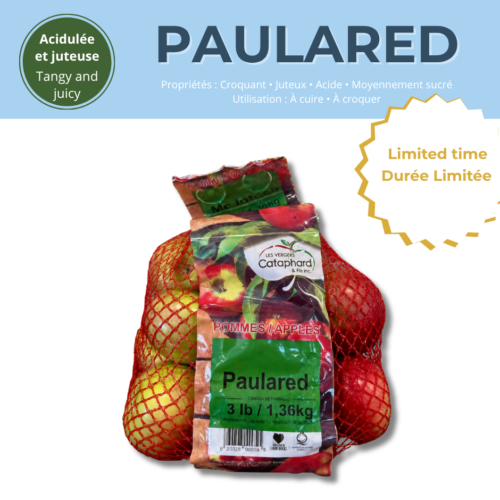 Sac de pommes Paulared- 3 LBS